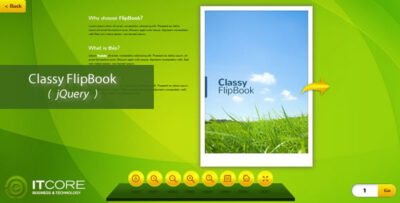 Classy FlipBook Responsive jQuery Plugin