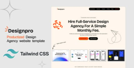 Designpro - Tailwind CSS Productized Design Agency template