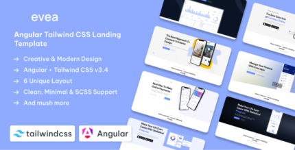 Evea - Angular App Landing Page Template