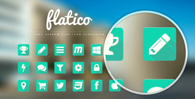 FlatIco - Long Shadow Flat Icon Generator