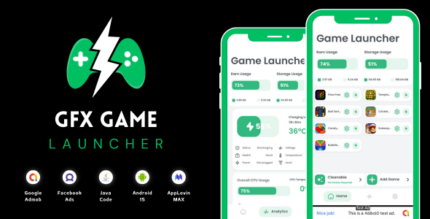 GFX Game Launcher with AdMob Ads Android