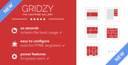 Gridzy – Responsive and Justified Image Grid Gallery