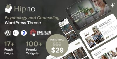 Hipno - Psychology and Counseling WordPress Theme