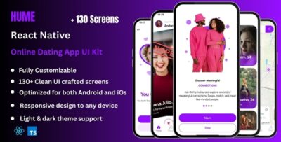 Hume - Dating React Native CLI App Ui Kit