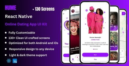 Hume - Dating React Native CLI App Ui Kit