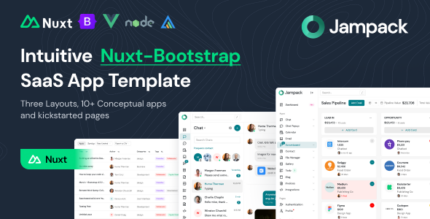 Jampack - Intuitive Nuxt-Bootstrap SaaS App Template