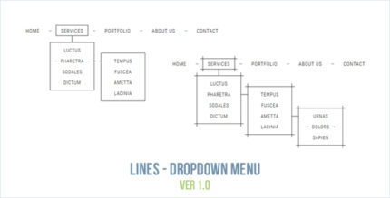 Lines - Dropdown Menu