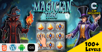 Magician Tiles HTML5 Construct 3 Game