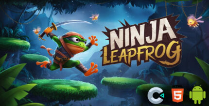 Ninja Leapfrog Action Arcade Platformer Game (HTML5 & Android) Construct 3