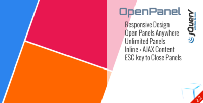 OpenPanel - Open Responsive Panel Anywhere