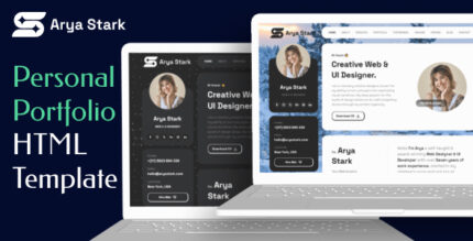 Personal Portfolio CV Resume HTML Template - Arya Stark