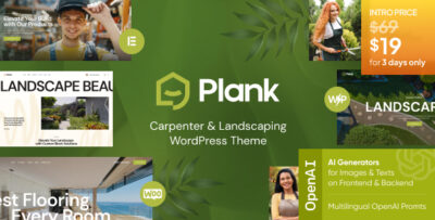 Plank - Carpenter & Landscaping WordPress Theme