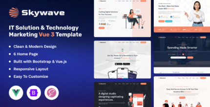 Skywave - Vue 3 IT Solution & Technology Marketing Template