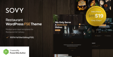 Sovy – Restaurant FSE WordPress Theme