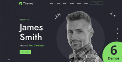 Thames - Personal Portfolio WordPress Theme