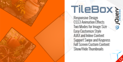 TileBox jQuery - Modern Responsive LightBox