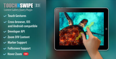 Touch N Swipe Gallery jQuery Plugin