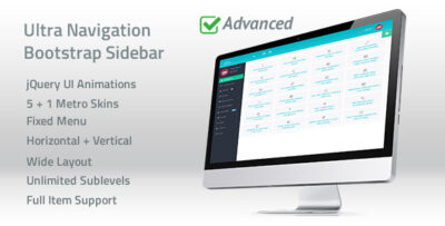 Ultra Navigation - Responsive Bootstrap Sidebar Menu