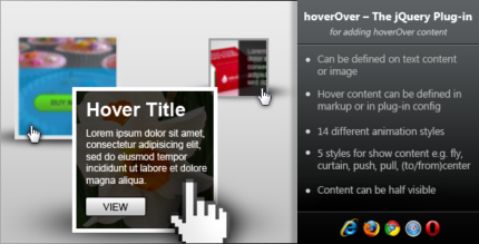 hoverOver - jQuery Plugin for Adding Hover Content