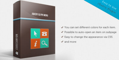 jQuery Glyph Menu
