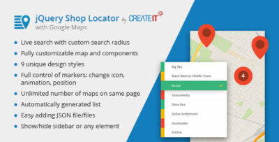 jQuery Shop Locator