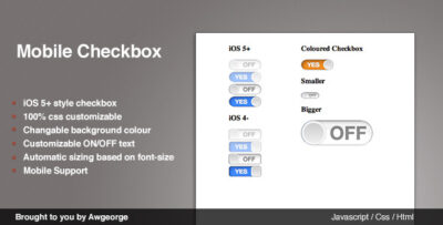 jQuery iOS Checkboxes