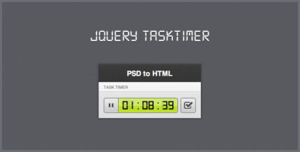 jQuery taskTimer ( Stopwatch )